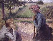 Camille Pissarro The conversation oil painting picture wholesale